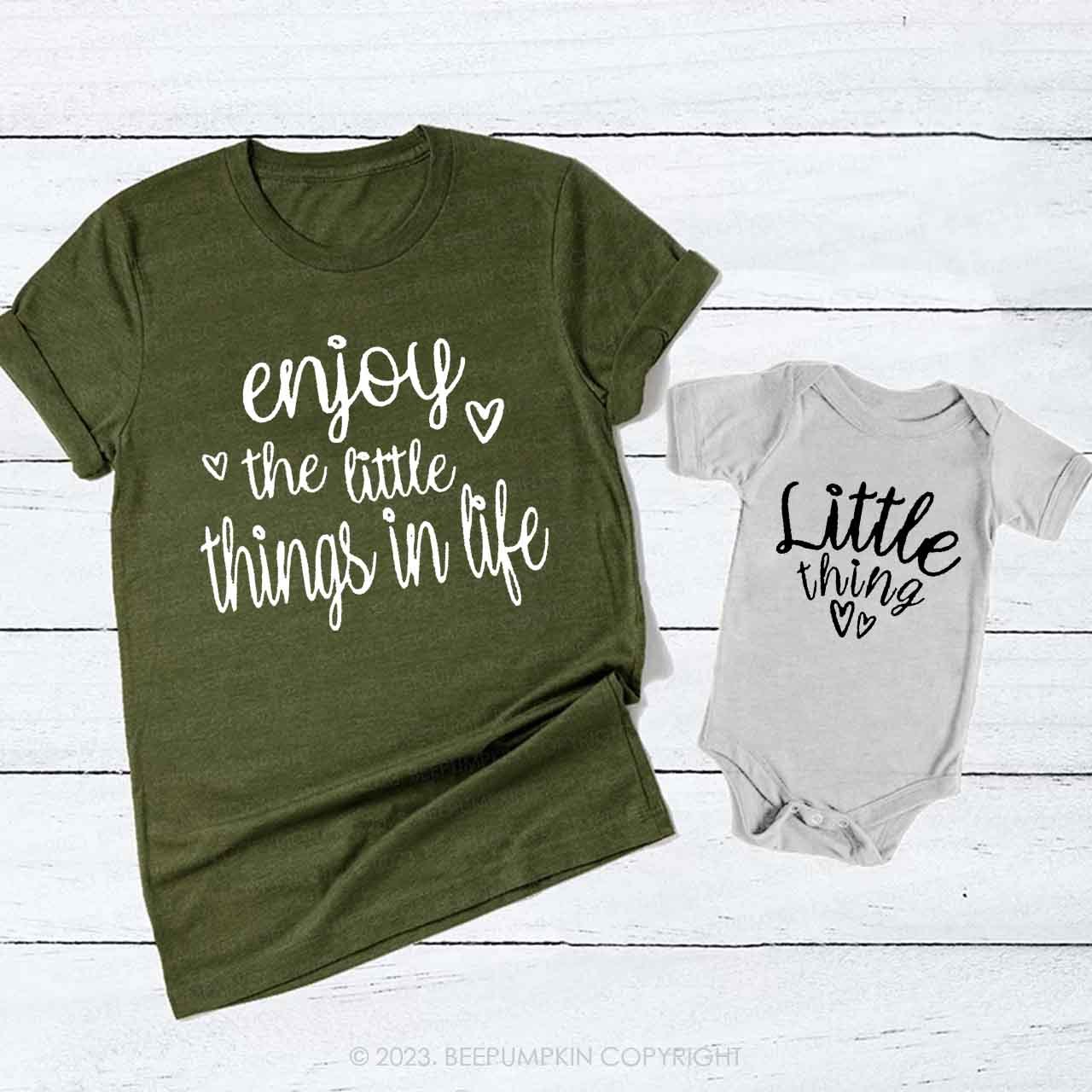 Enjoy The Little Things In Life Mom&Me Matching Tees