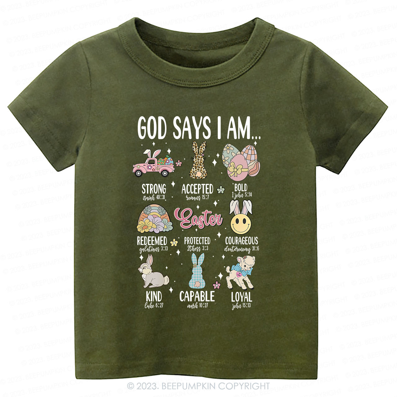 God Says I am Kind Christian -Toddler Tees