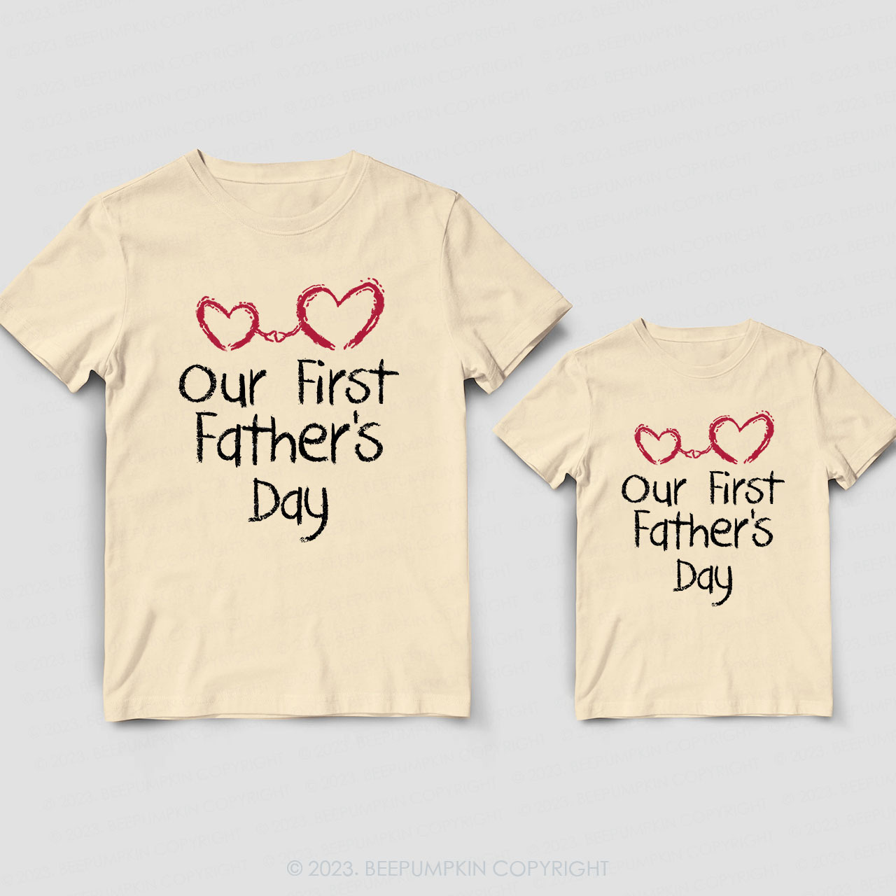 Matching Our First Fathers Day Shirt & Baby Bodysuit