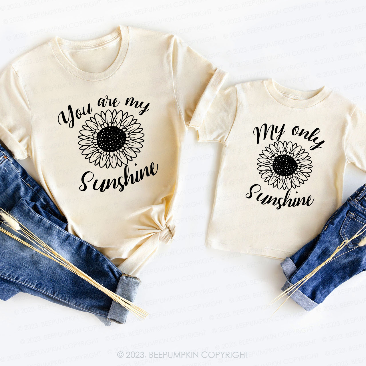 You Are My Sunshine Mom&Me Matching Tees