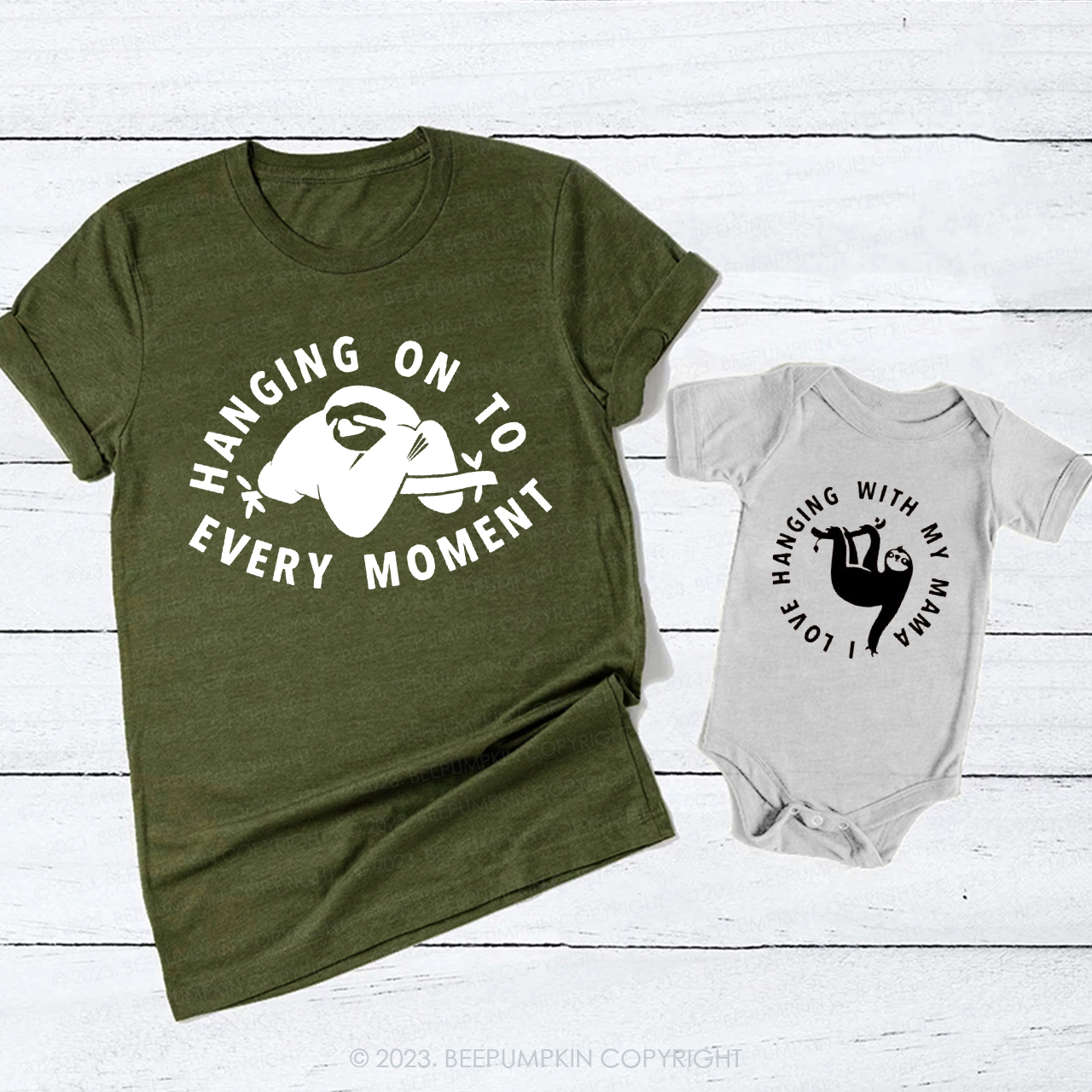 Hanging On To Every Moment Mom&Me Matching T-Shirt