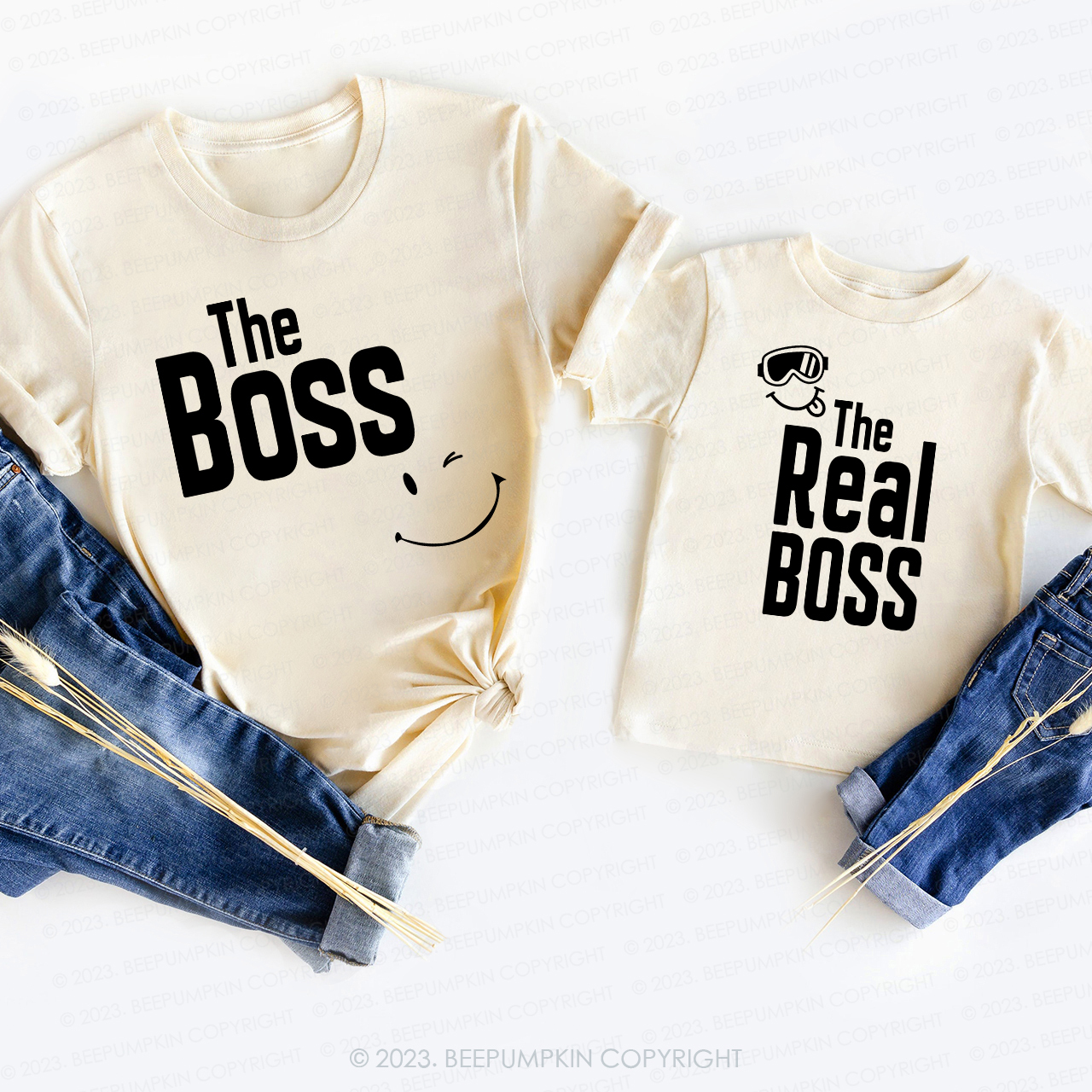 Mommy And Me The Boss And The Real Boss Matching T-shirts