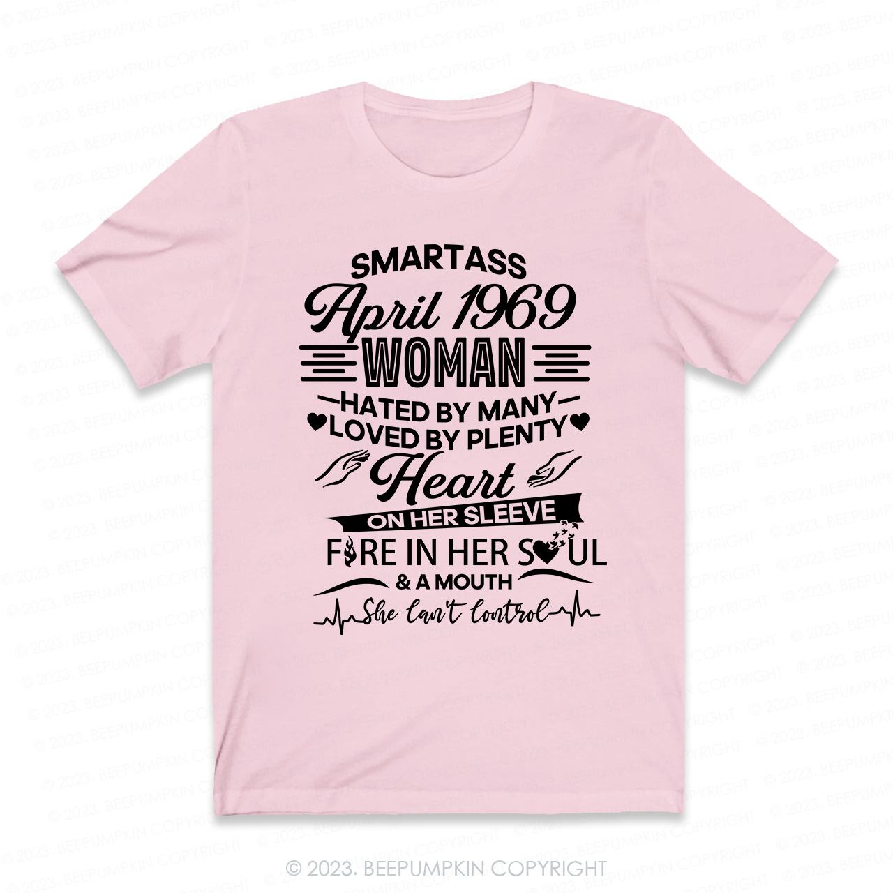 Heart On Her Sleeve Fire In Her Soul Retro T-Shirt
