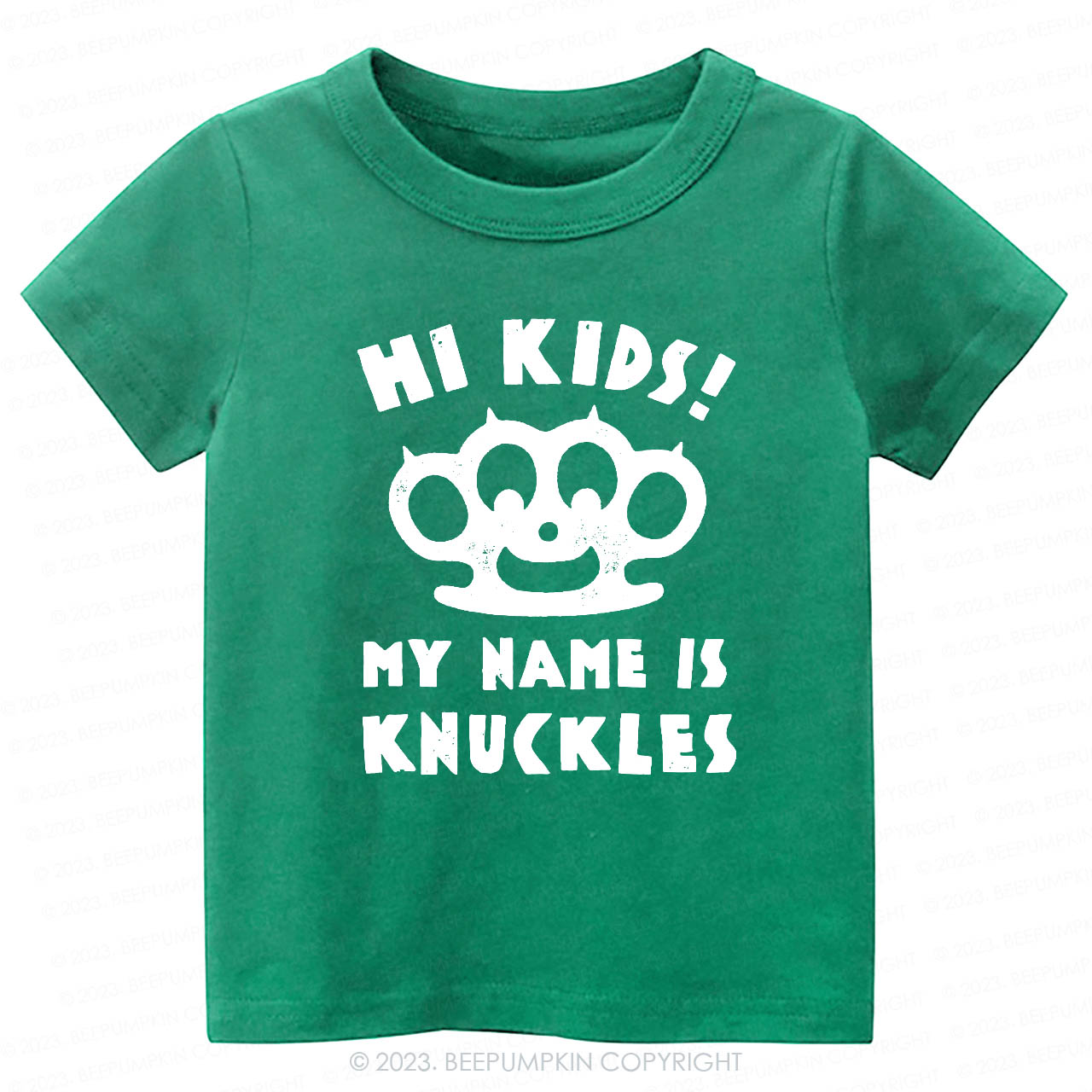 Hi Kids, My Name Is Knuckles Kids Shirt