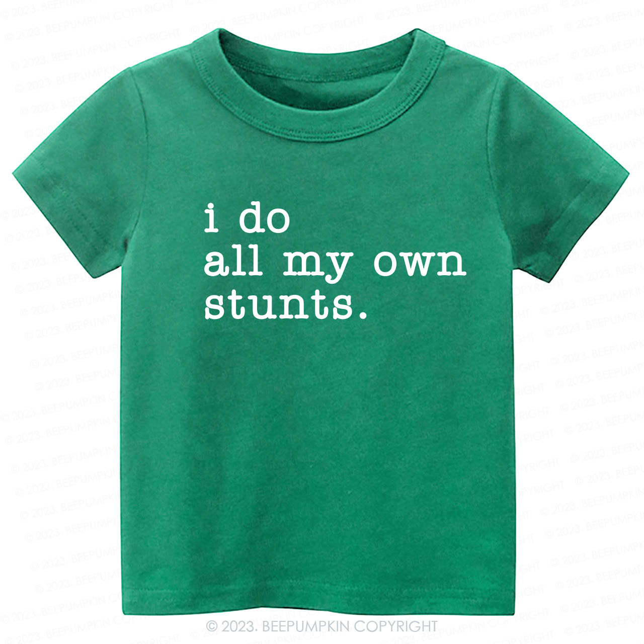 I Do All My Own Stunts Kids Shirt