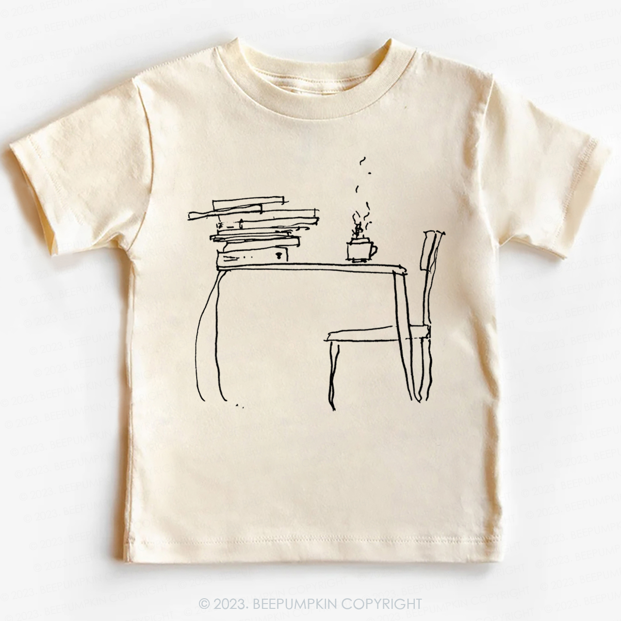 Literary Coffee Book Lover Kids Shirt
