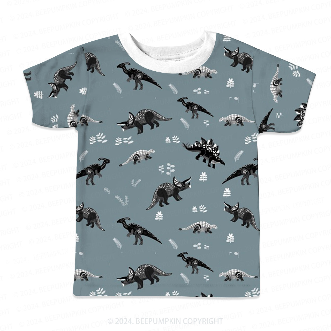 Herbivores Triceratops All Over Print Kids Tees 