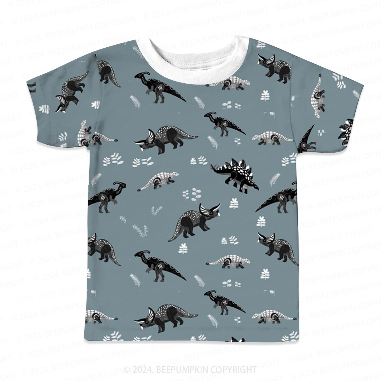 Herbivores Triceratops All Over Print Kids Tees 
