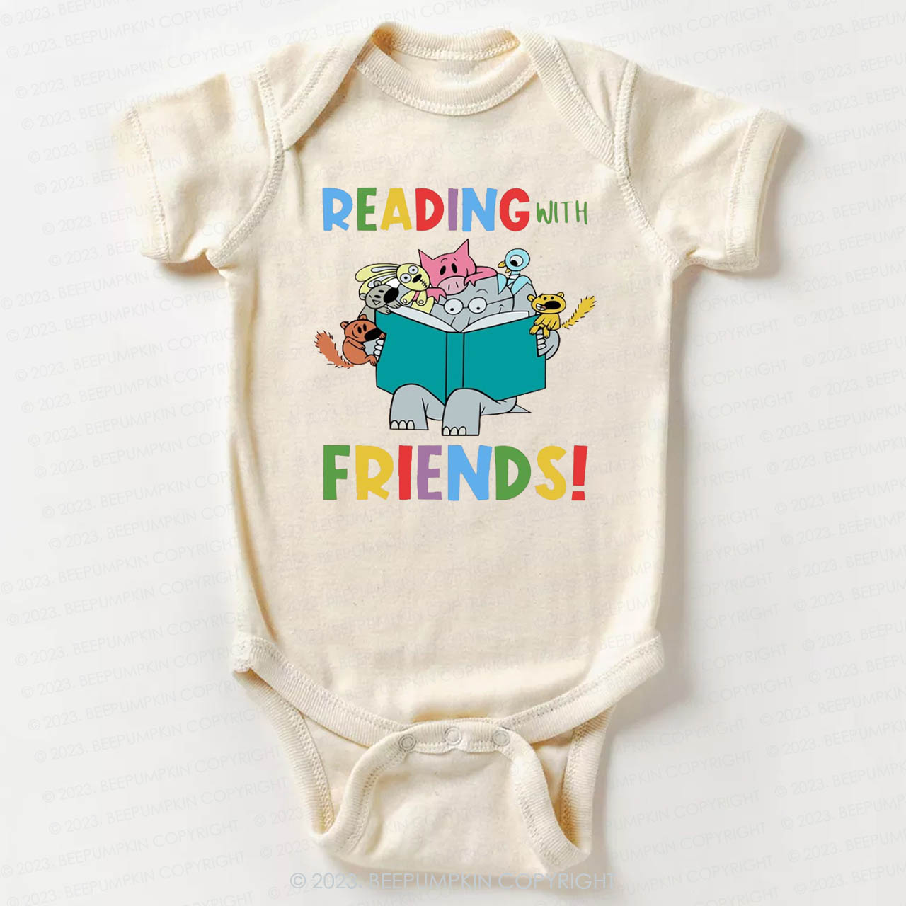 Reading With Friends Bodysuit For Baby
