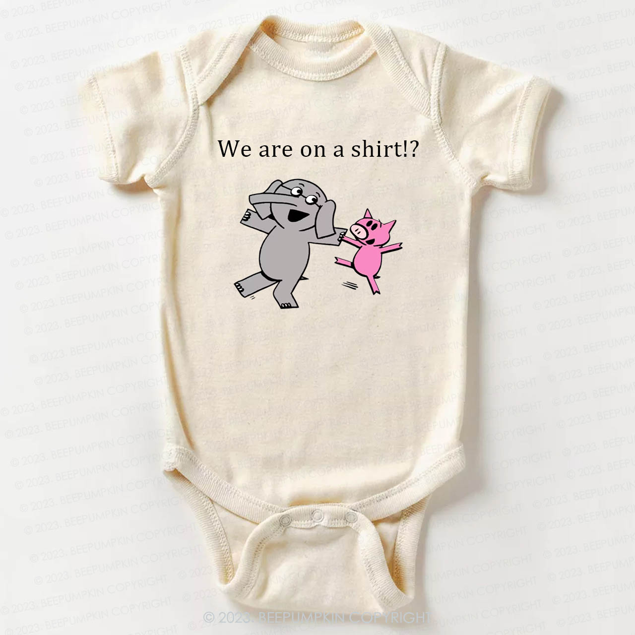 Elephant & Piggie Bodysuit For Baby