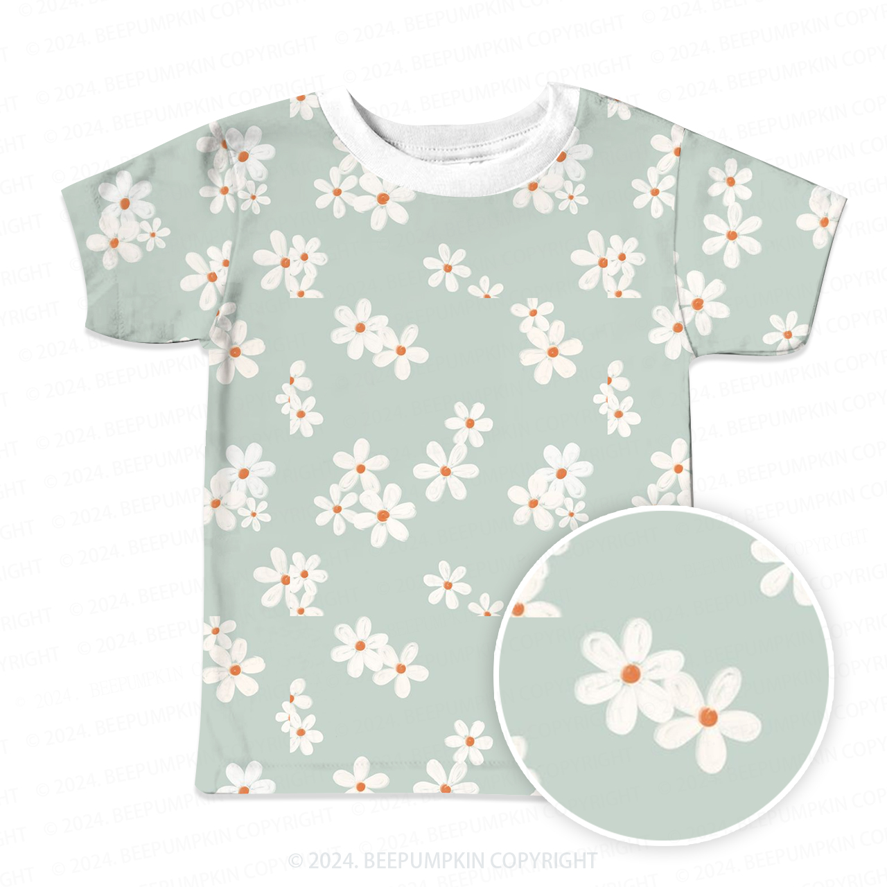 Scattered Petals All Over Print Kids Tees