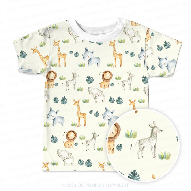 Wildlife Habitat All Over Print Kids Tees 