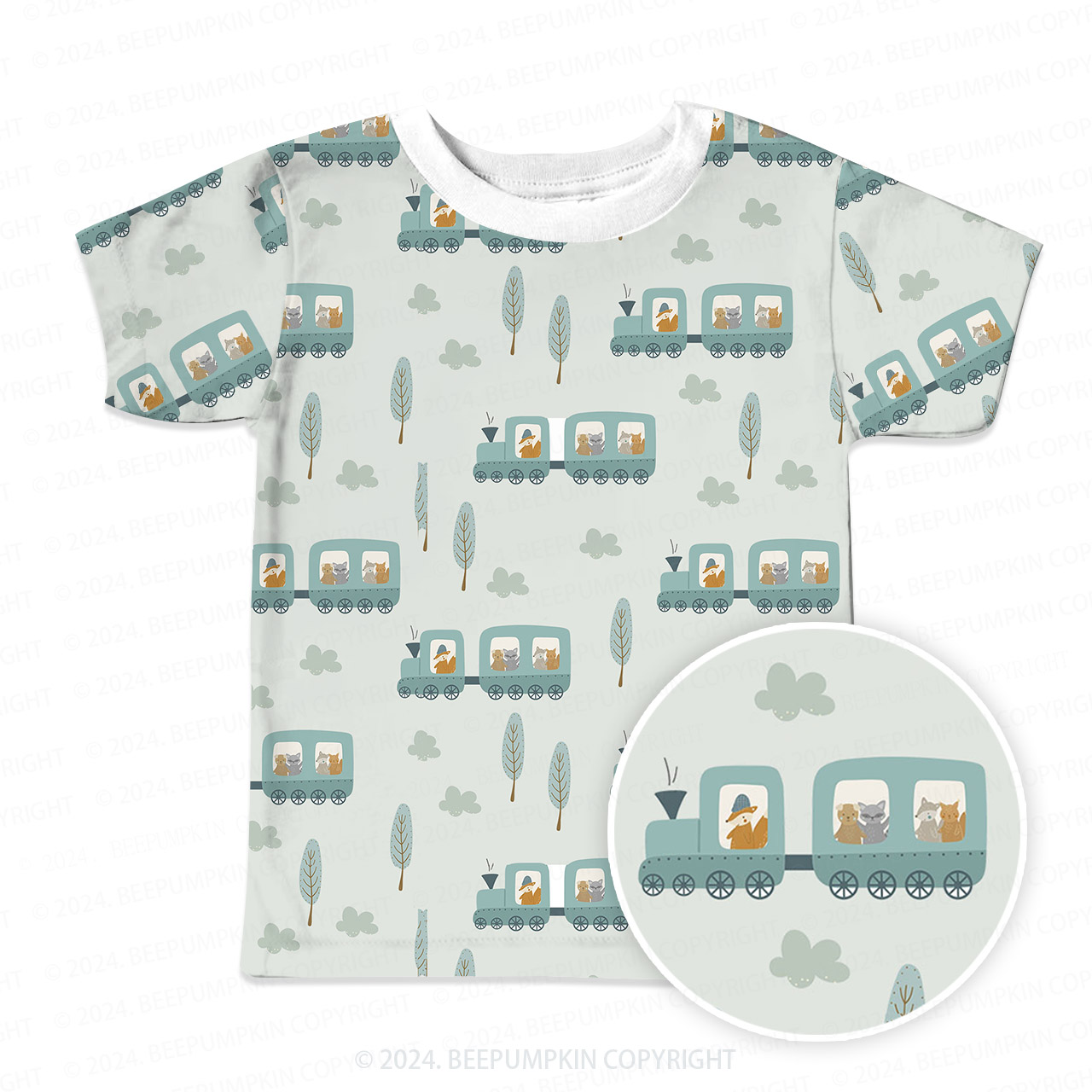 Forest Sightseeing Car All Over Print Kids Tees