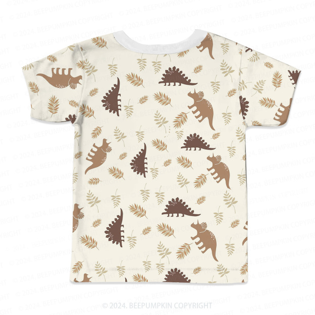Coniferous Dinosaur Silhouette All Over Print Kids Tees 