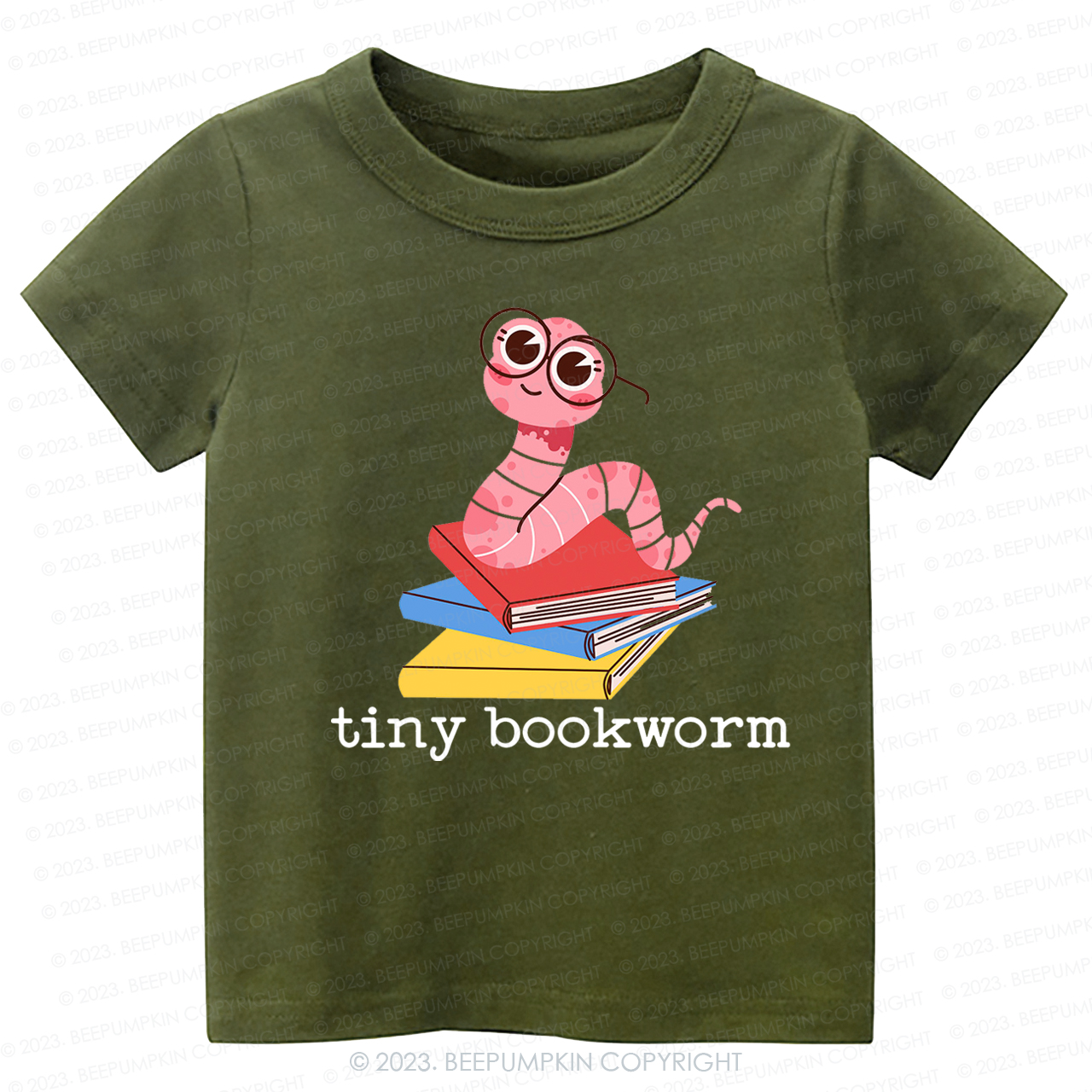 Tiny Bookworm Librarian Kids Shirt