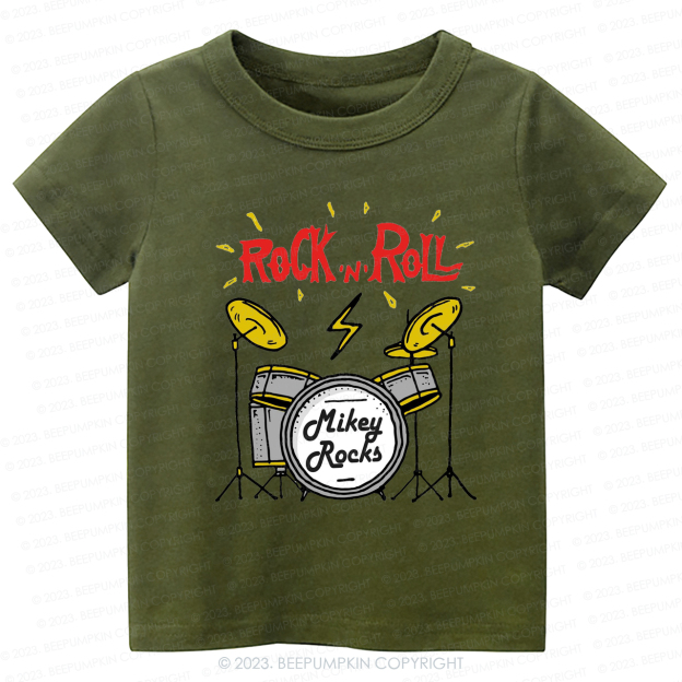 Rock 'n' Roll Future Music Rock Star Kids Shirt