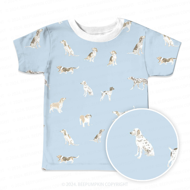 Walking Dalmatian All Over Print Kids Tees