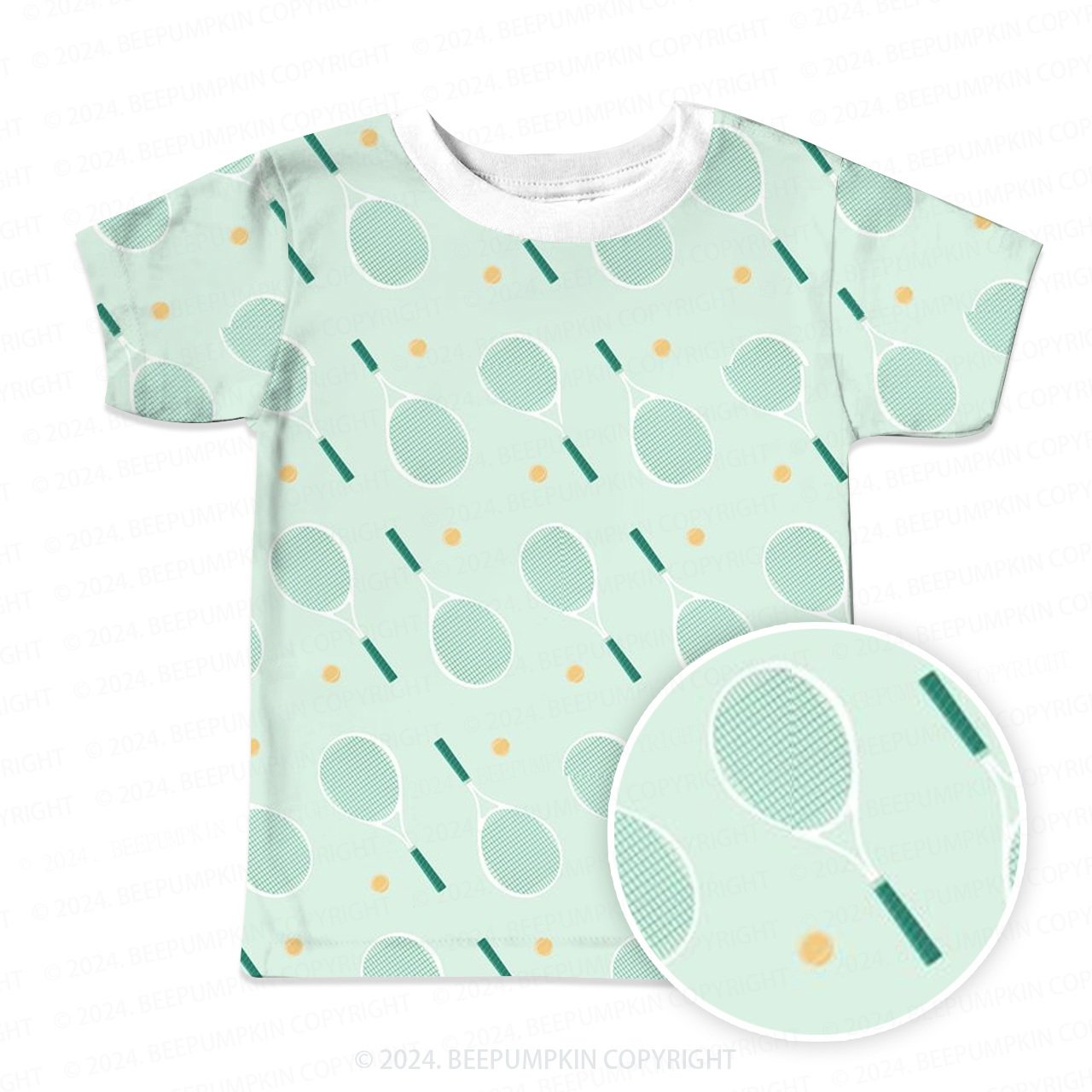 Oxygen Tennis Racket All Over Print Kids Tees