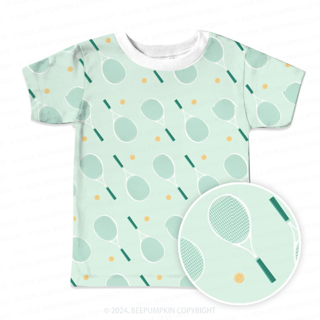 Oxygen Tennis Racket All Over Print Kids Tees