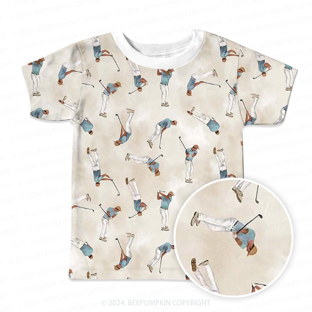 Golf Enthusiast All Over Print Kids Tees