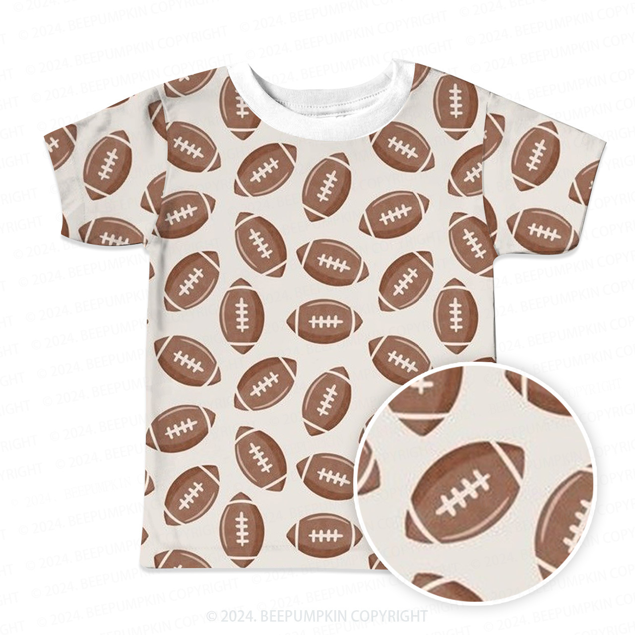 Classic Baseball All Over Print Kids Tees