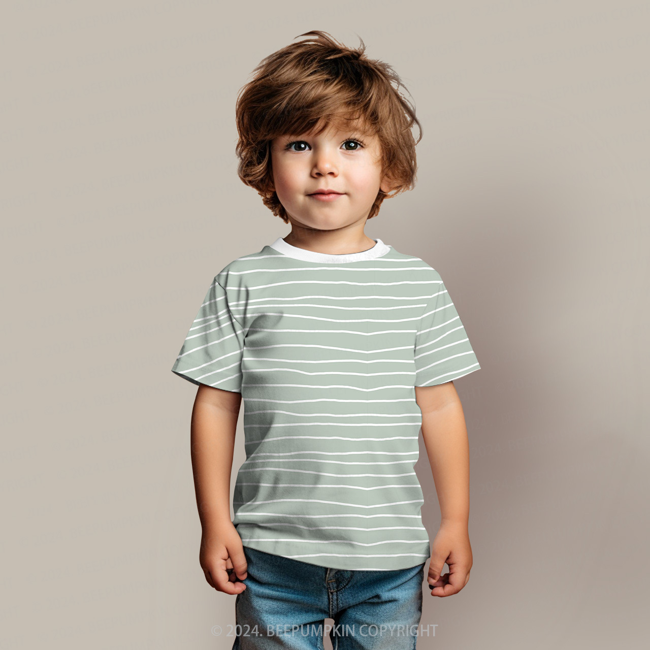 Graffiti Stripes All Over Print Kids Tees