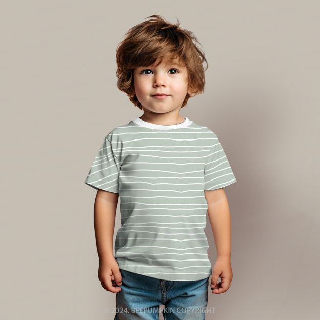 Graffiti Stripes All Over Print Kids Tees