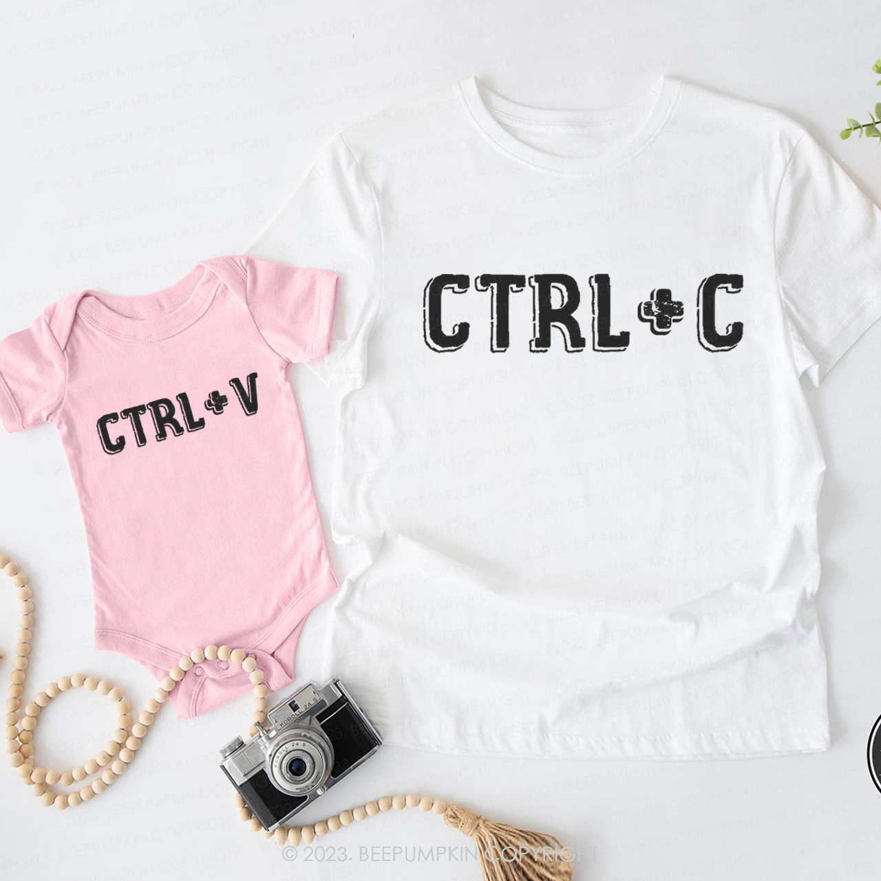 Ctrl+c And Ctrl+v Dad & Me Matching T-Shirts