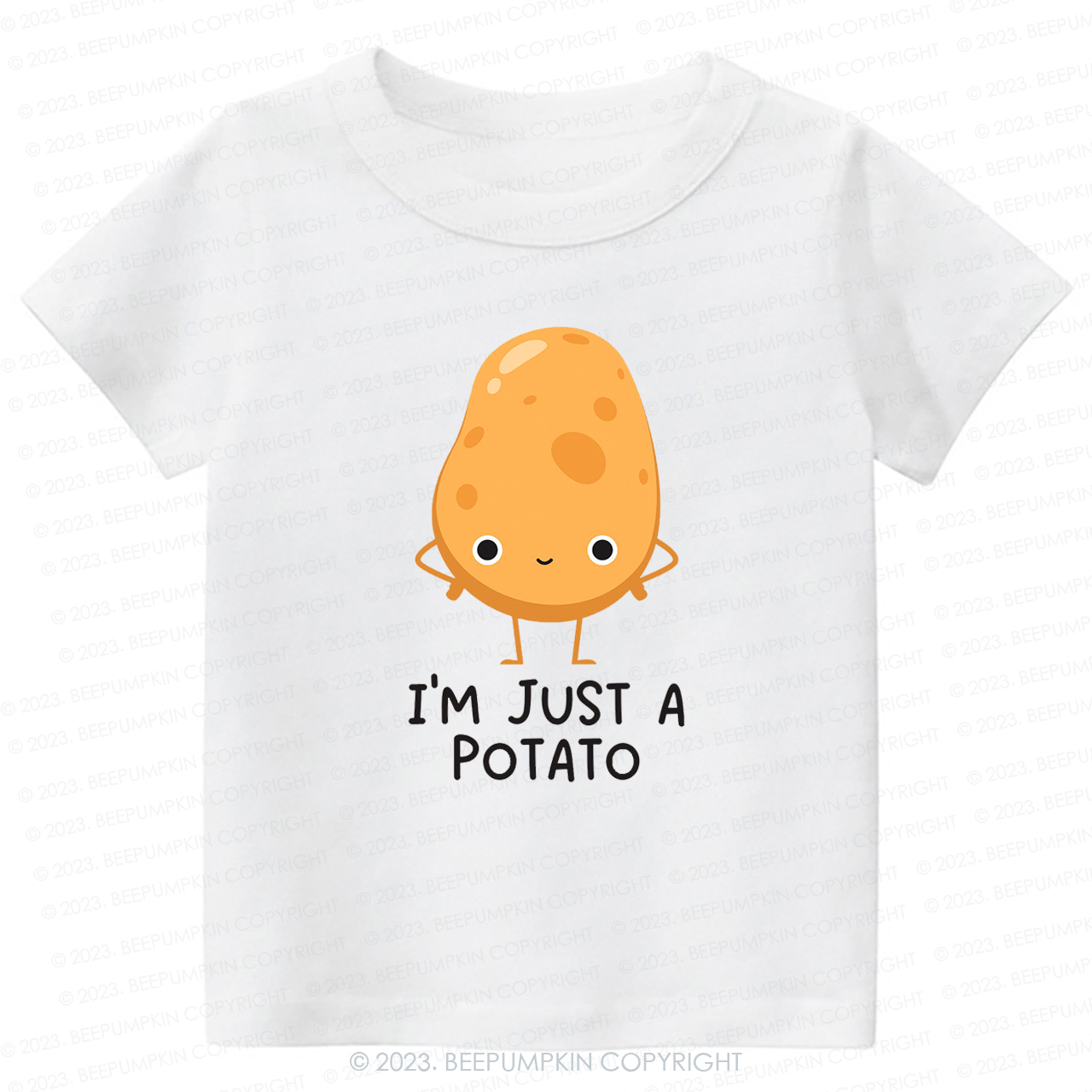 I'm Just A Potato Natural Kids Shirt
