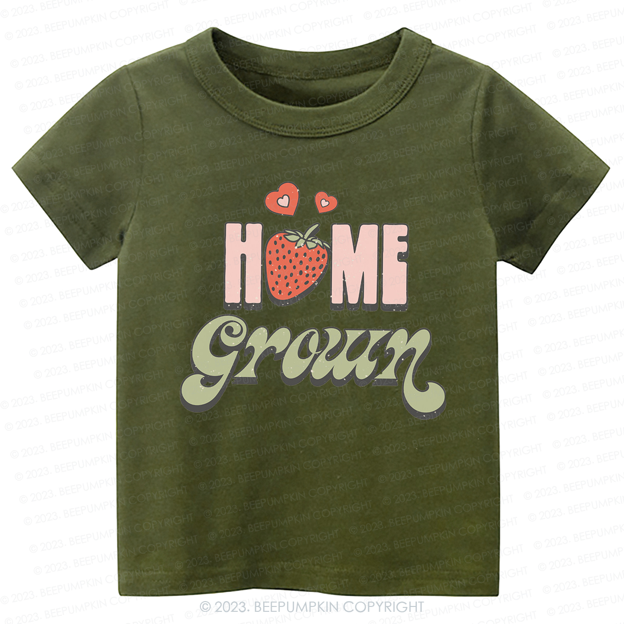 Vegan Natural Home Grown Kids Shirt