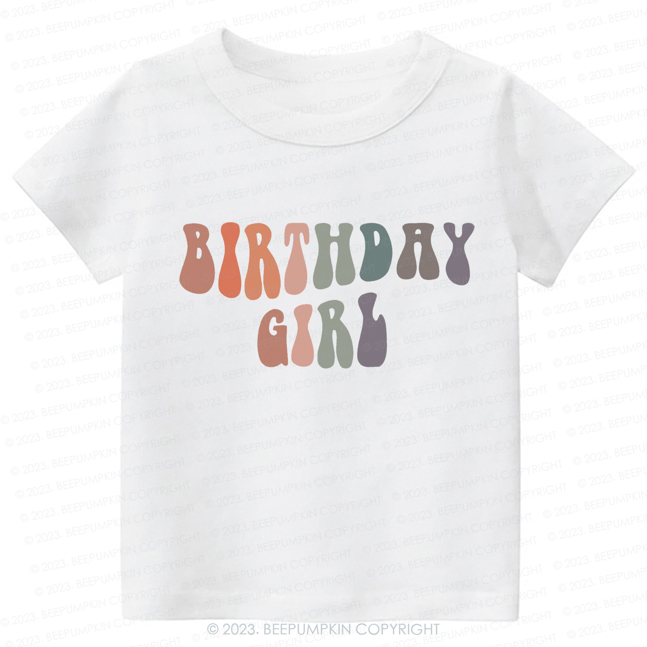 Birthday Girl  Cute Retro Kids Shirt