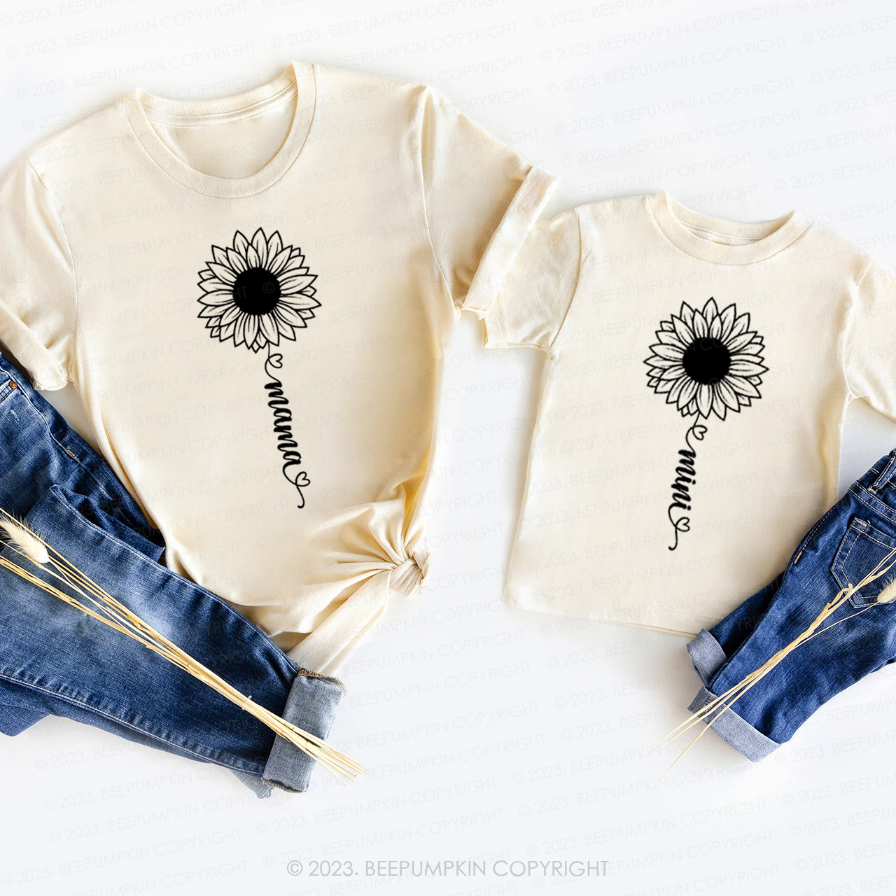 Sunflower Mama Mini T-Shirts For Mom&Me