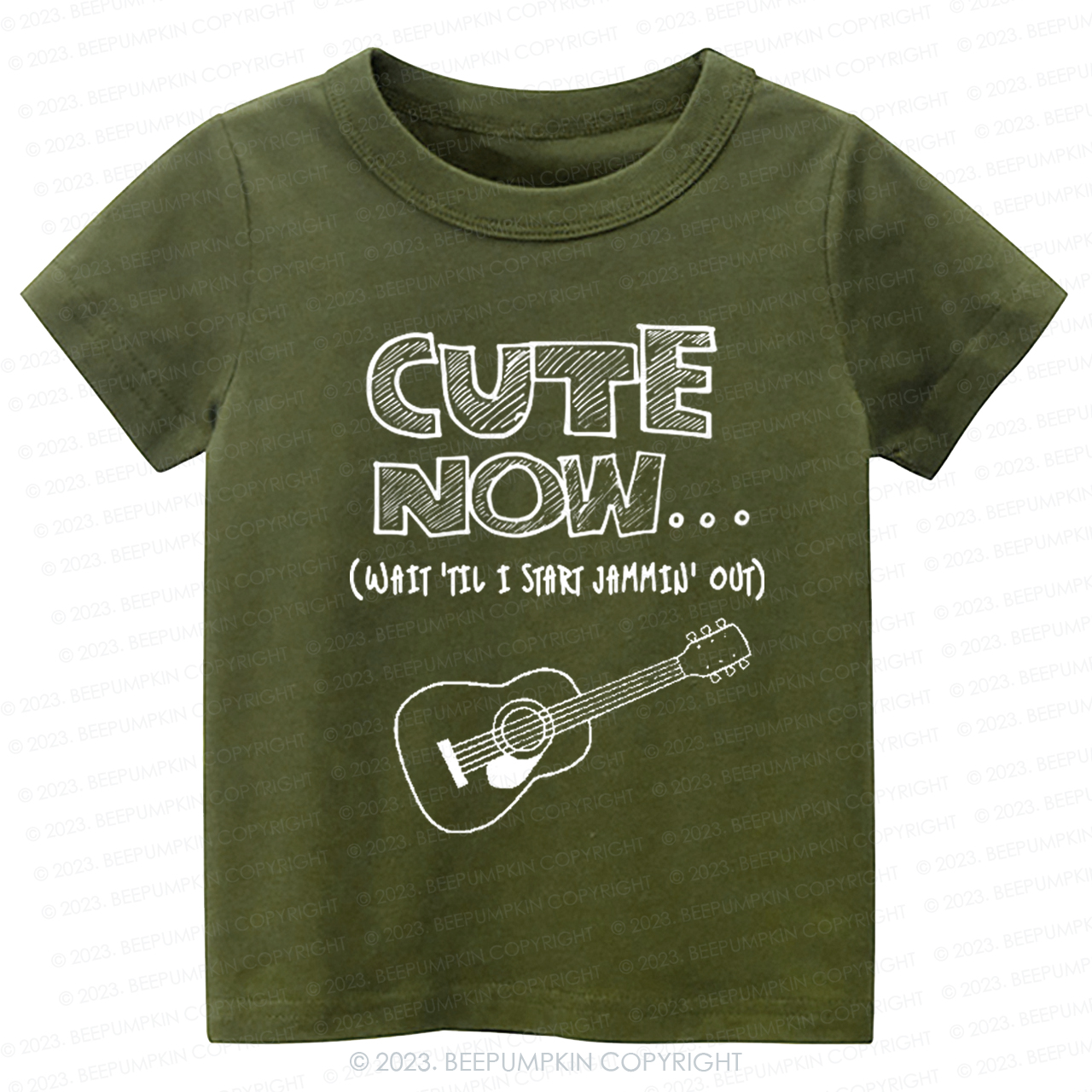 Guitar CUTE NOW Wait Til I Start Jammin Out Kids Shirt