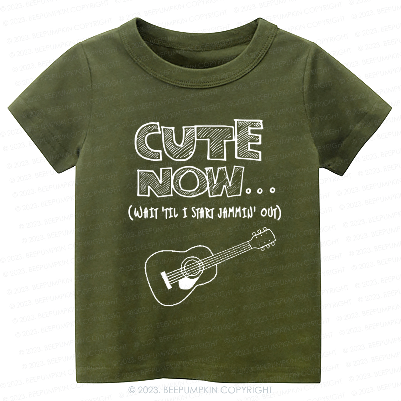 Guitar CUTE NOW Wait Til I Start Jammin Out Kids Shirt