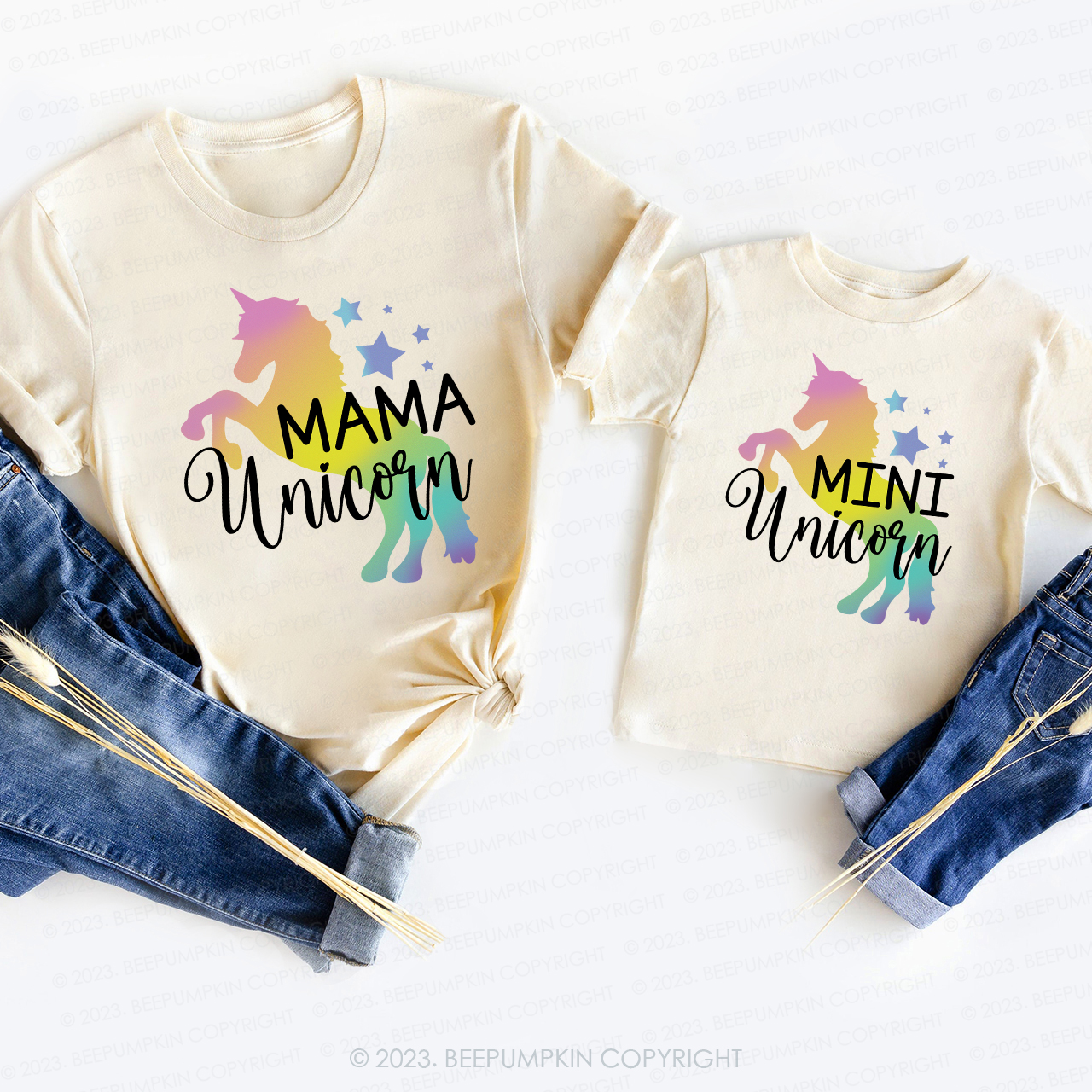 Mini Mama Unicorn T-Shirts For Mom&Me