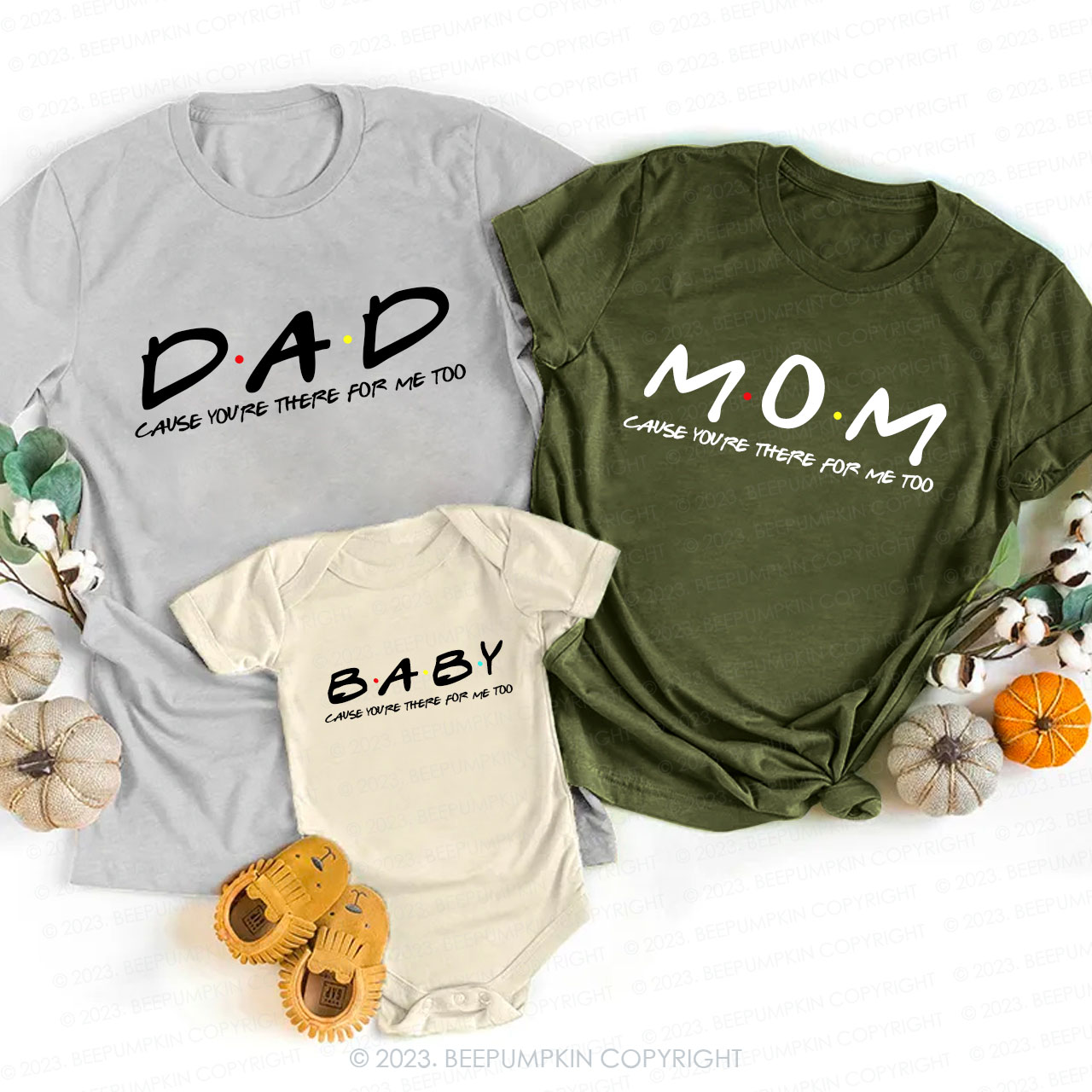 Personalized Family Is Best Friends Matching T-Shirts
