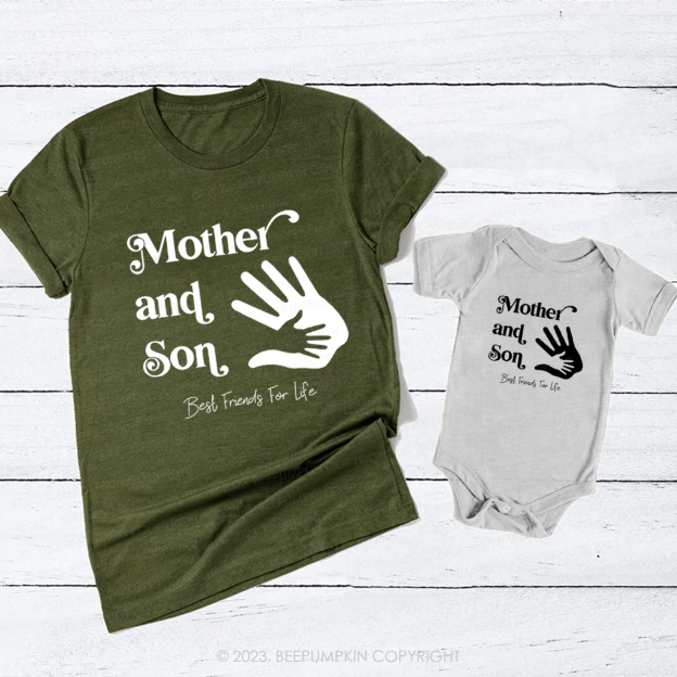 Mother and Son Best Friends For Life T-Shirts For Mom&Me