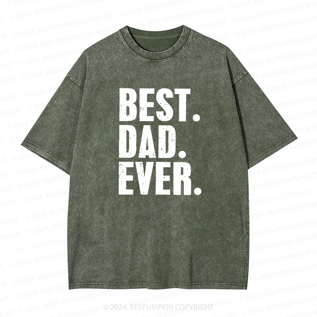 Best Dad Ever Dad Washed T-Shirts 
