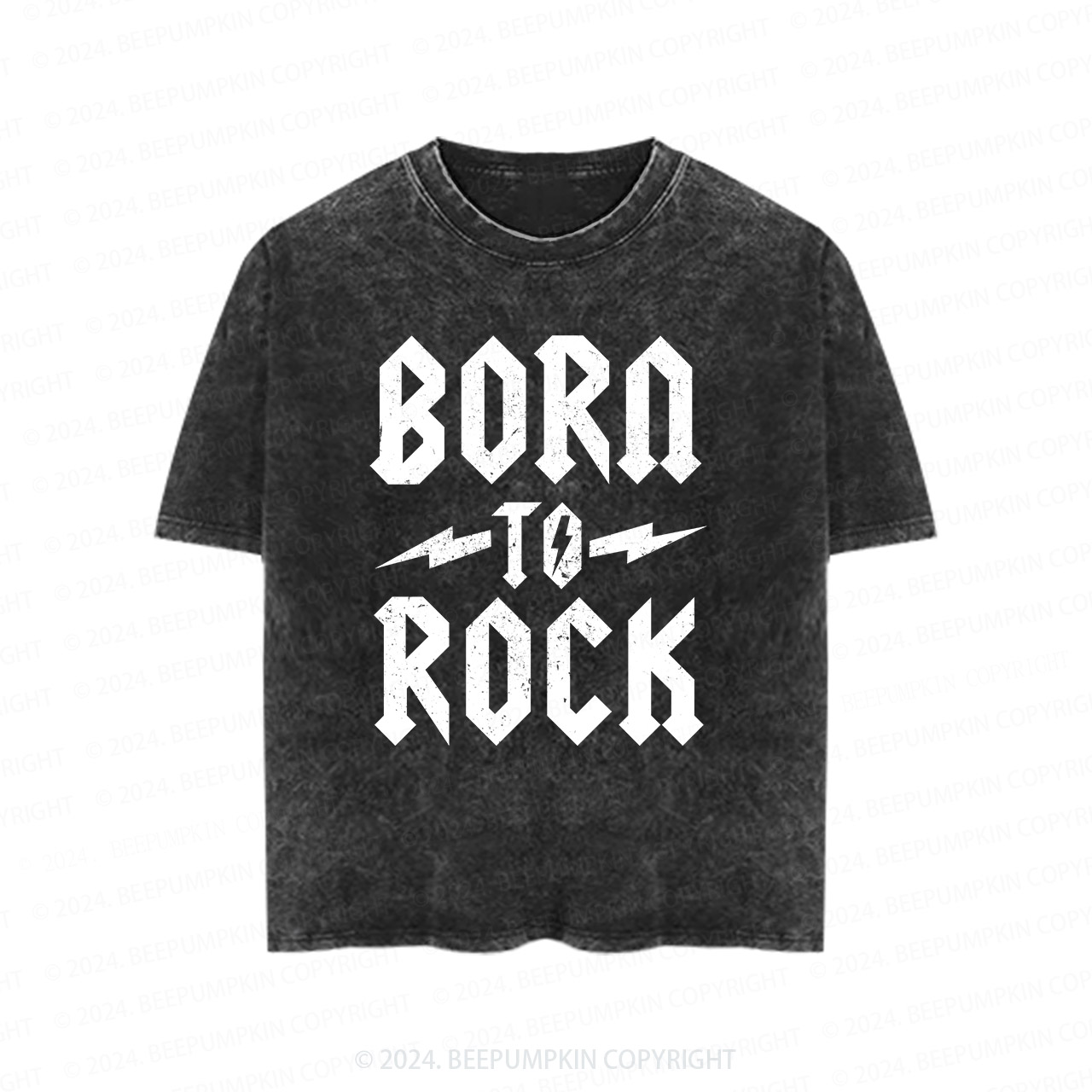 Born To Rock Heavy Metal Toddler&Kids Washed Tees         
