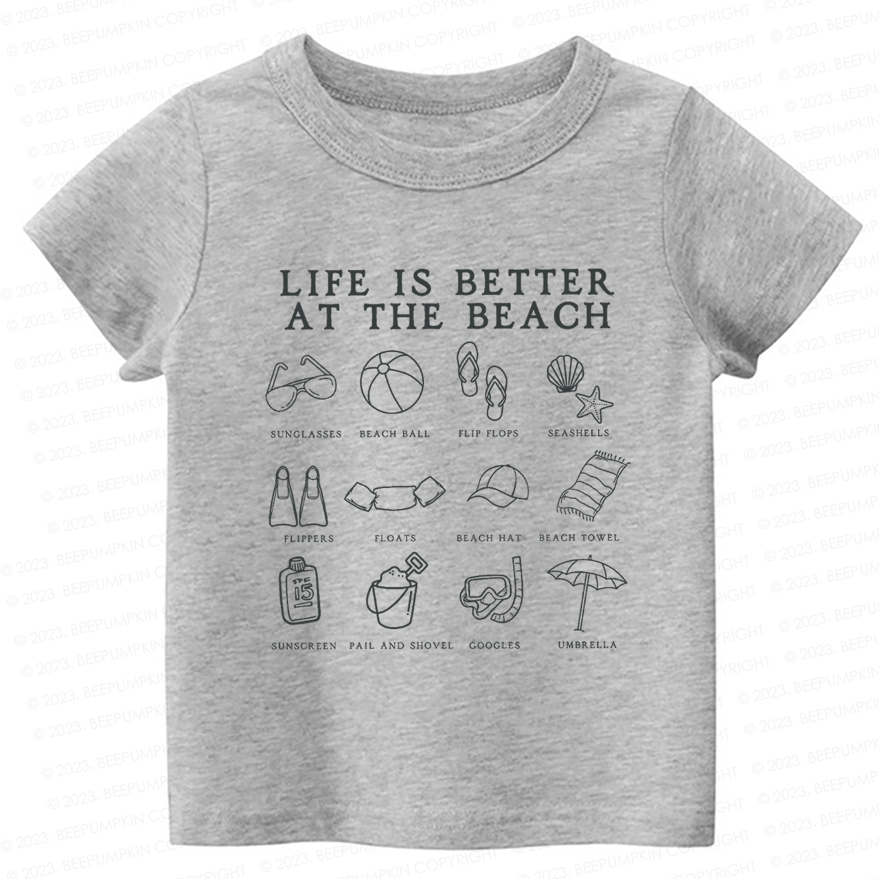 Life Is Better At The Beach Kids Shirt
