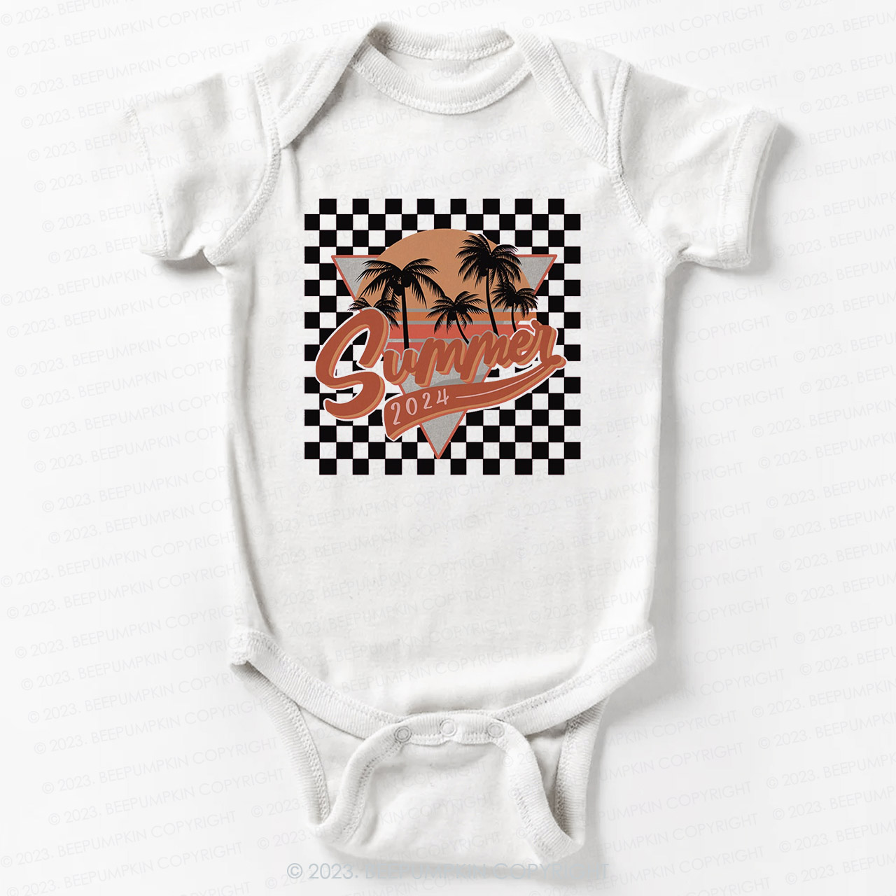 Retro Summer 2024 Natural Bodysuit For Baby