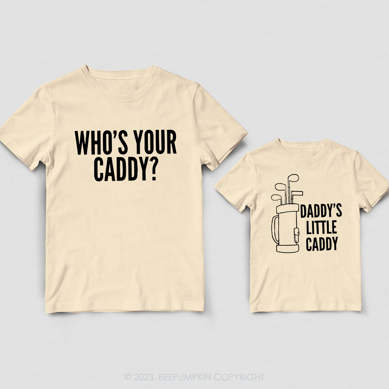 Who's Your Caddy Daddy And Me Matching Shirt