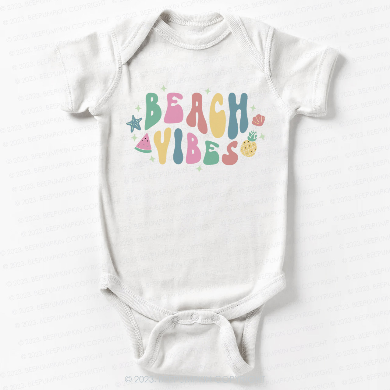Retro Summer Beach Vibes  Bodysuit For Baby