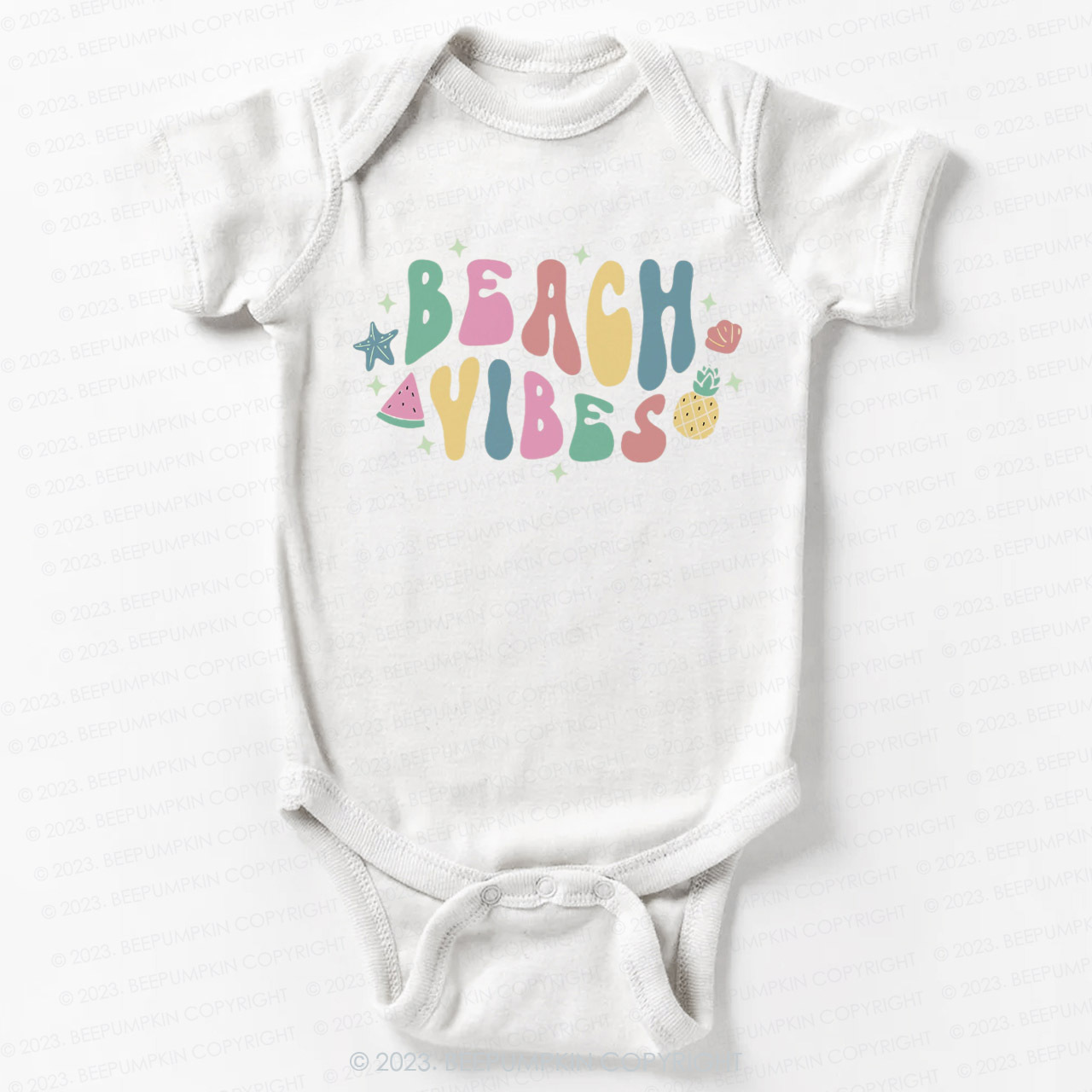 Retro Summer Beach Vibes  Bodysuit For Baby