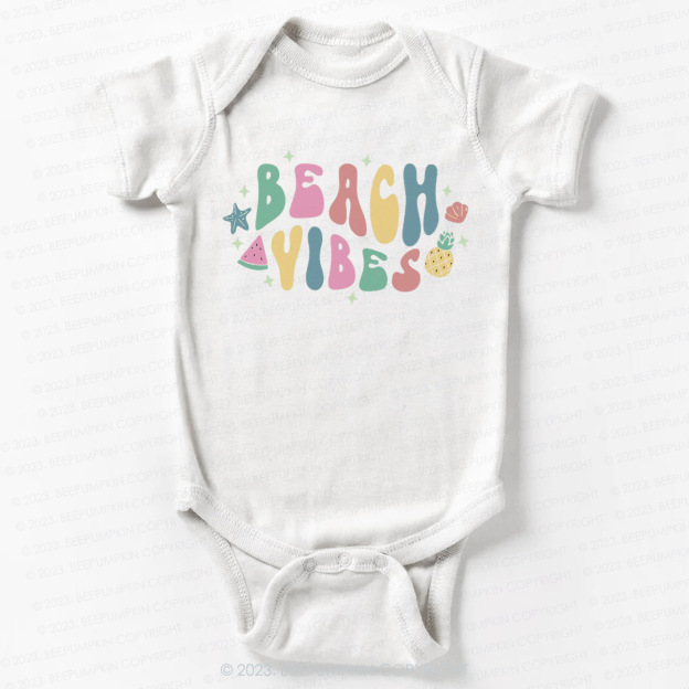 Retro Summer Beach Vibes  Bodysuit For Baby