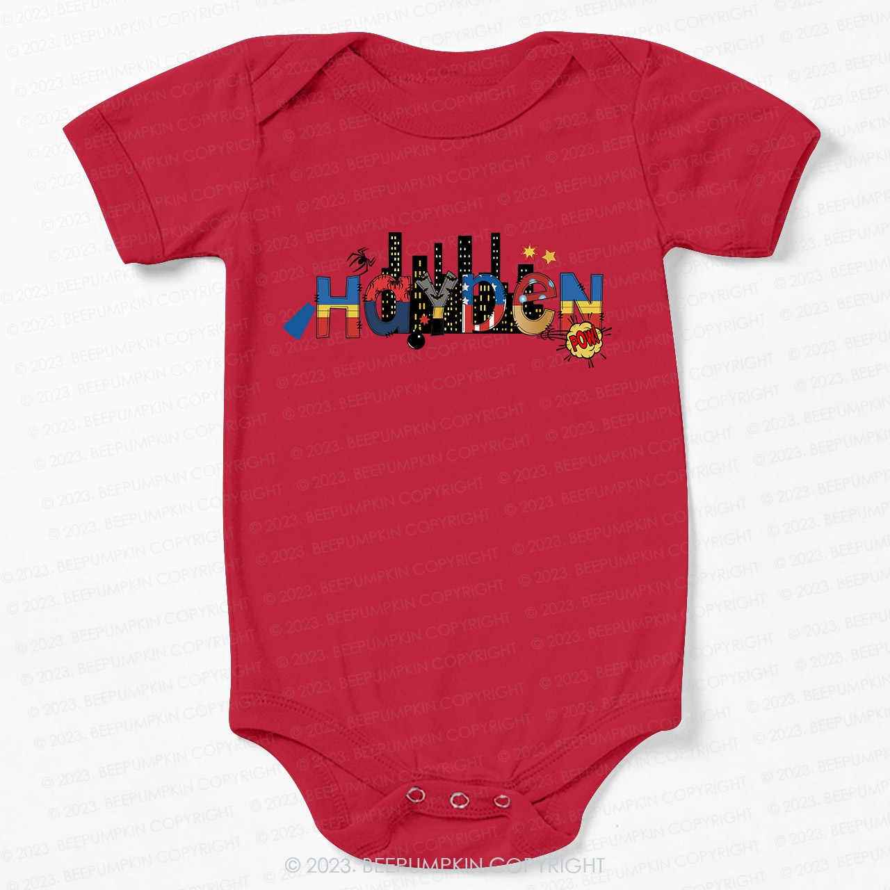 Personalized Eva City ​​Building Bodysuit For Baby