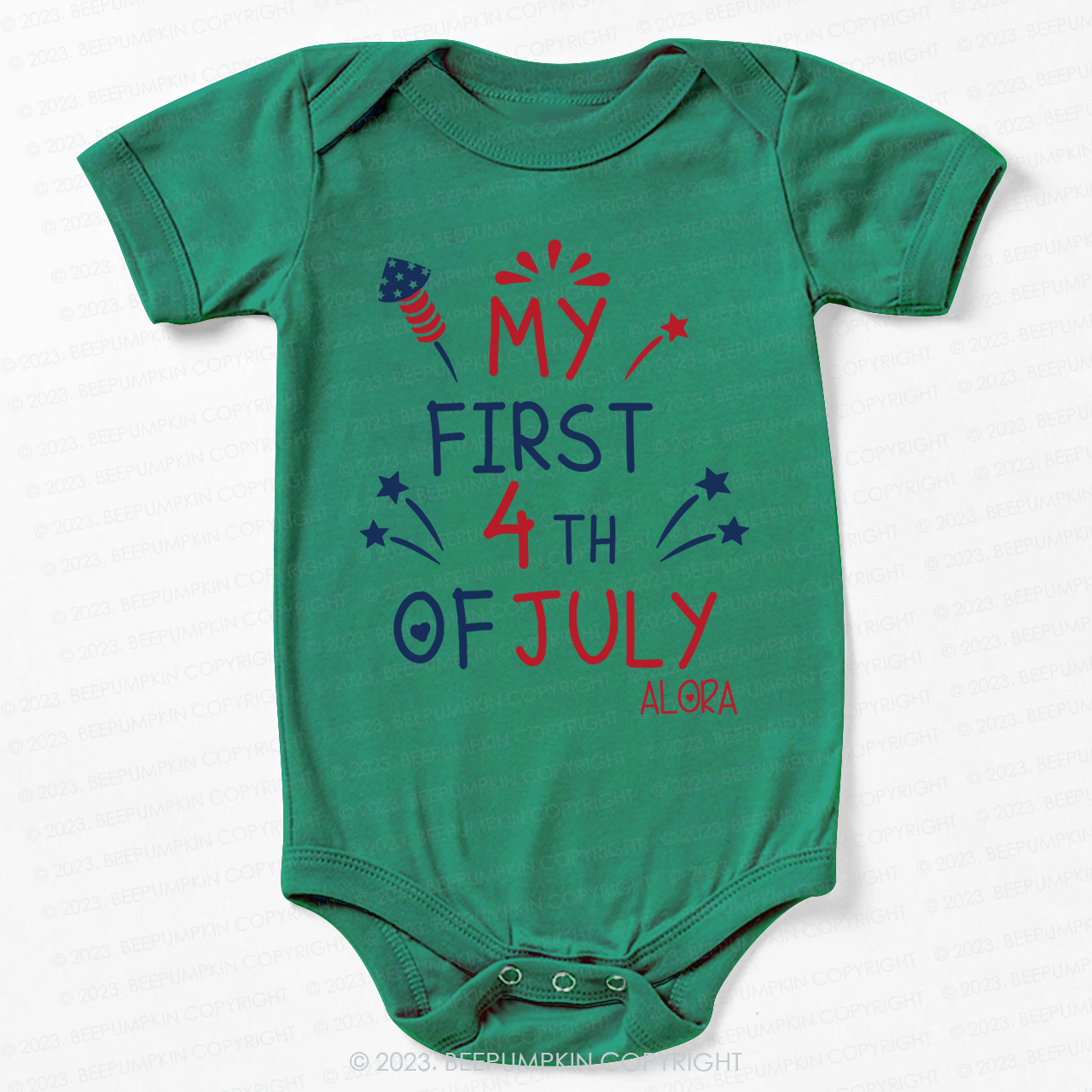 My First Independence Day Bodysuit For Baby