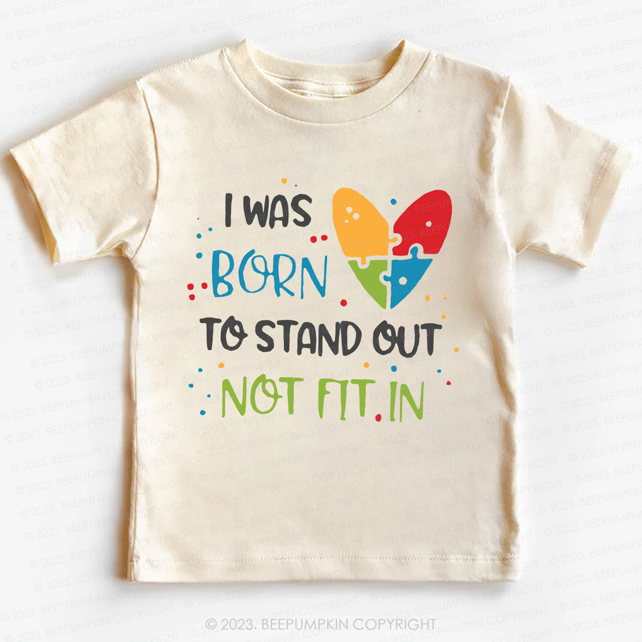Autism Awarenes I Was Born To Kids Shirt