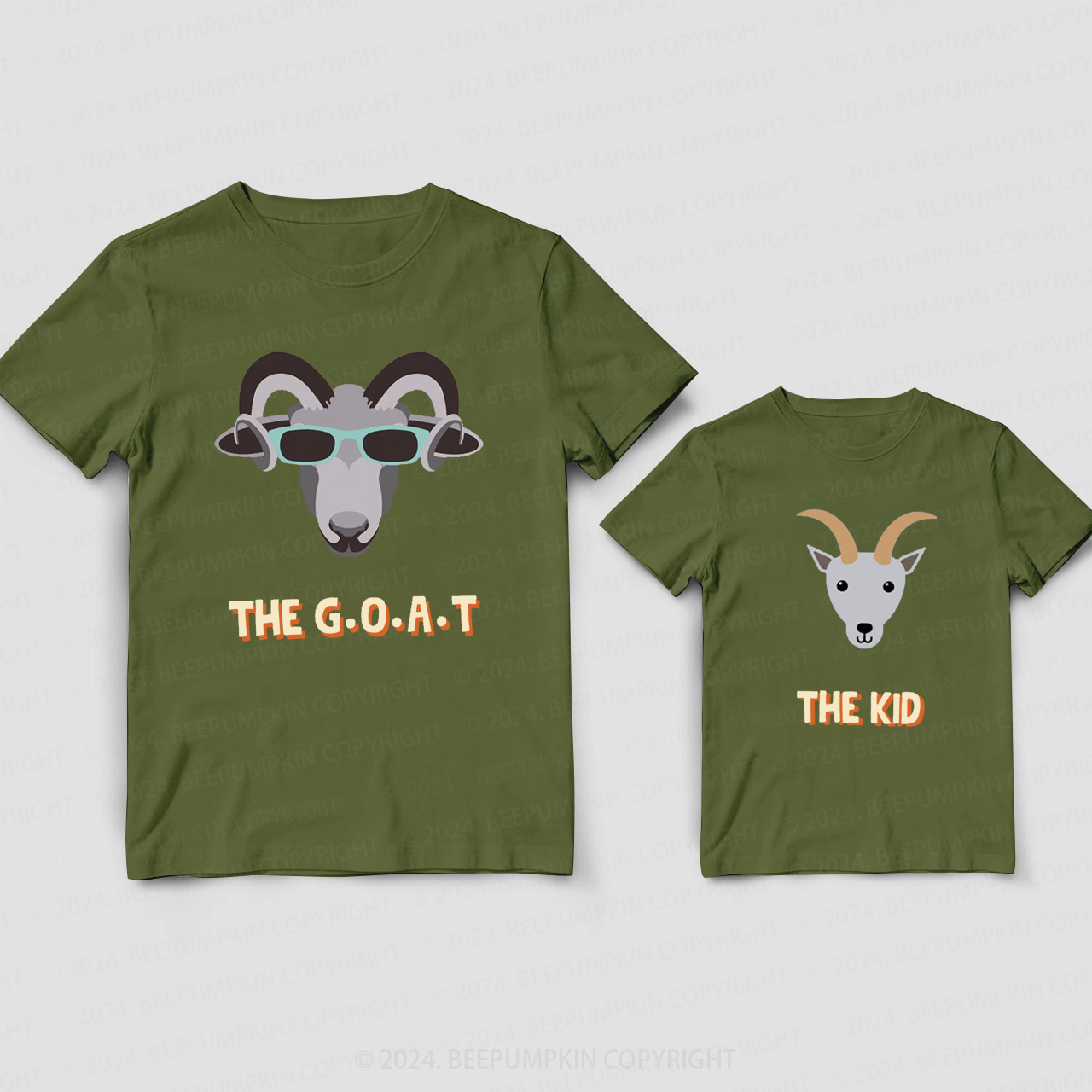 The GOAT The Kid Daddy And Me Matching Shirt