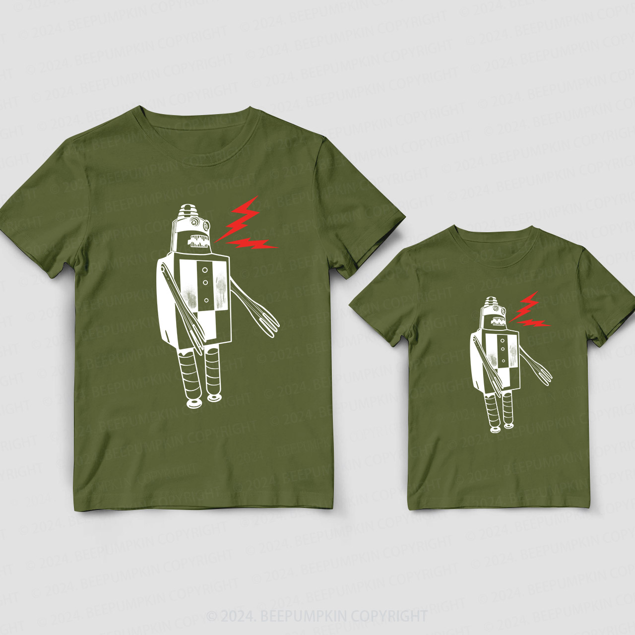 Robot Daddy And Me Matching Shirt